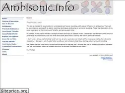 Sites similar to ambisonic.info