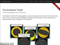 Sites similar to ambisonictoolkit.net