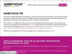 Sites similar to ambitiouspr.co.uk