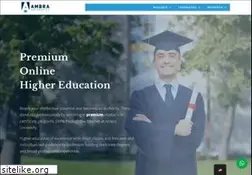 Sites similar to ambracollege.com
