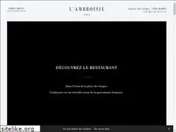 Sites similar to ambroisie-paris.com