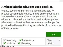 Sites similar to ambrosiaforheads.com