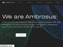 Sites similar to ambrosus.com