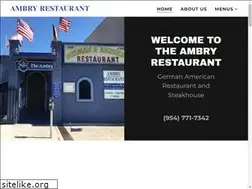 Sites similar to ambryrestaurant.net