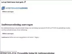 Sites similar to ambtenarenlening.nl
