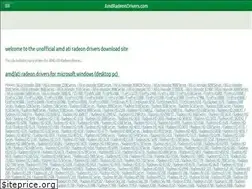 Sites similar to amdradeondrivers.com