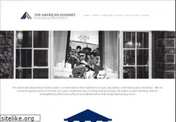 Sites similar to americanassembly.org