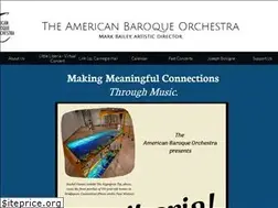 Sites similar to americanbaroqueorchestra.com