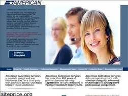 Sites similar to americancollectionservices.com