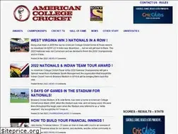 Sites similar to americancollegecricket.com