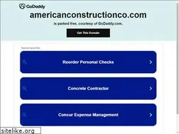 Sites similar to americanconstructionco.com