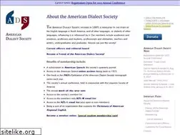 Sites similar to americandialect.org