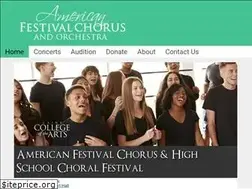 Sites similar to americanfestivalchorus.org
