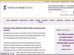 Sites similar to americangoatsociety.com