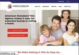 Sites similar to americanhomelandtitle.com
