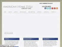 Sites similar to americanhometitlegroup.com