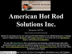 Sites similar to americanhotrodsolutions.com