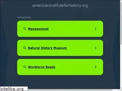 Sites similar to americaninstituteforhistory.org