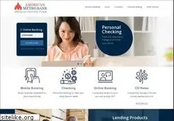 Sites similar to americanmetrobank.com