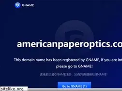 Sites similar to americanpaperoptics.com