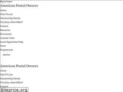 Sites similar to americanpostalowners.com