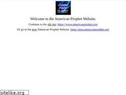 Sites similar to americanprophet.org