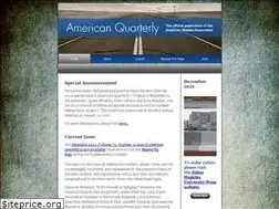 Sites similar to americanquarterly.org