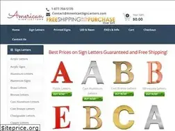 Sites similar to americansignletters.com