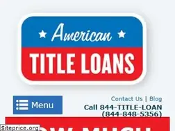 Sites similar to americantitleloans.com