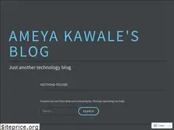 Sites similar to ameyakawale.wordpress.com