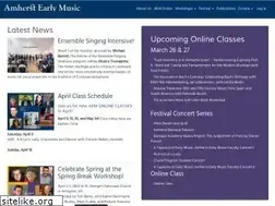 Sites similar to amherstearlymusic.org