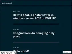 Sites similar to amirshumal.wordpress.com