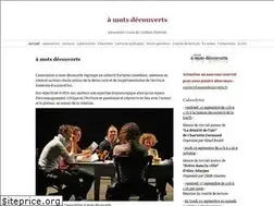 Sites similar to amotsdecouverts.fr
