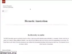 Sites similar to amsterdamhermetica.nl