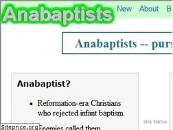 Sites similar to anabaptists.org