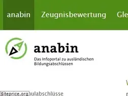 Sites similar to anabin.de