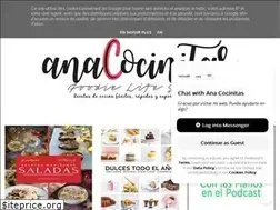 Sites similar to anacocinitas.es