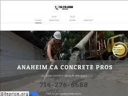 Sites similar to anaheimcaconcrete.com