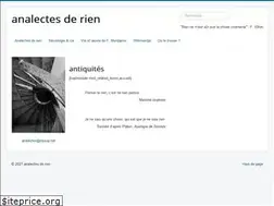Sites similar to analectes2rien.legtux.org