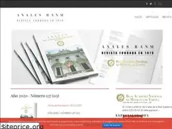 Sites similar to analesranm.es