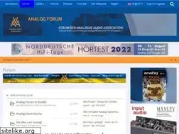 Sites similar to analog-forum.de