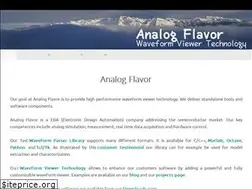 Sites similar to analogflavor.com