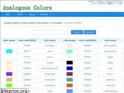 Sites similar to analogouscolors.com