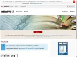 Sites similar to analusis.edpsciences.org