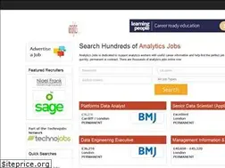 Sites similar to analyticsjobs.co.uk