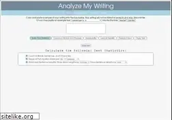 Sites similar to analyzemywriting.com