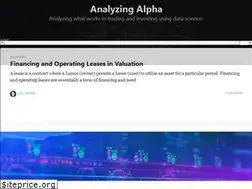 Sites similar to analyzingalpha.com