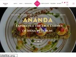 Sites similar to anandarestaurant.ie