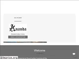 Sites similar to anandarestaurant.net