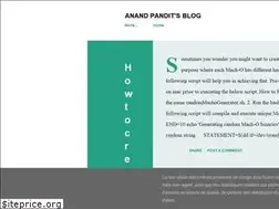 Sites similar to anandmpandit.blogspot.com